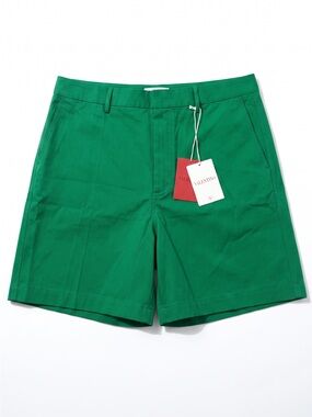 Valentino Garavani Green Cotton Bermuda Shorts NWT IT 52 Men’s Made in Italy